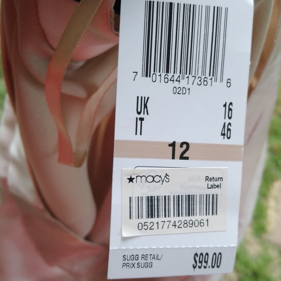 Ann Klein cream and tan ruffle skirt - Picture 2 of 7